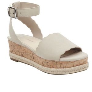Marc Fisher Faitful Suede Platform Sandal